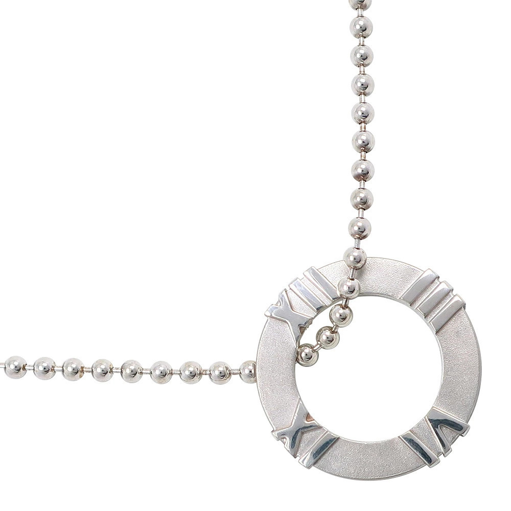 Tiffany Co Open Atlas Necklace Round Ball Chain Sterling Silver